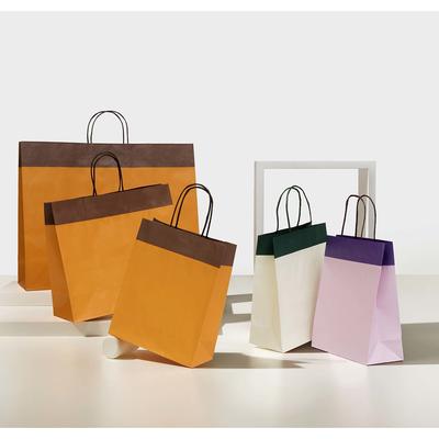 Papiertragetasche mit Baumwollkordel und Umschlag orange Ref. 211