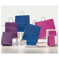 Papiertragetasche mit Papierkordel violett Ref. 159