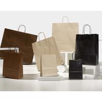 Papiertragetasche mit Papierkordel schwarz Ref. 61