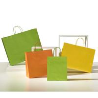 Papiertragetasche mit Papierkordel und Umschlag hellgrün Ref. 87